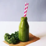 Green Health Boosting Smoothie with kale and apple